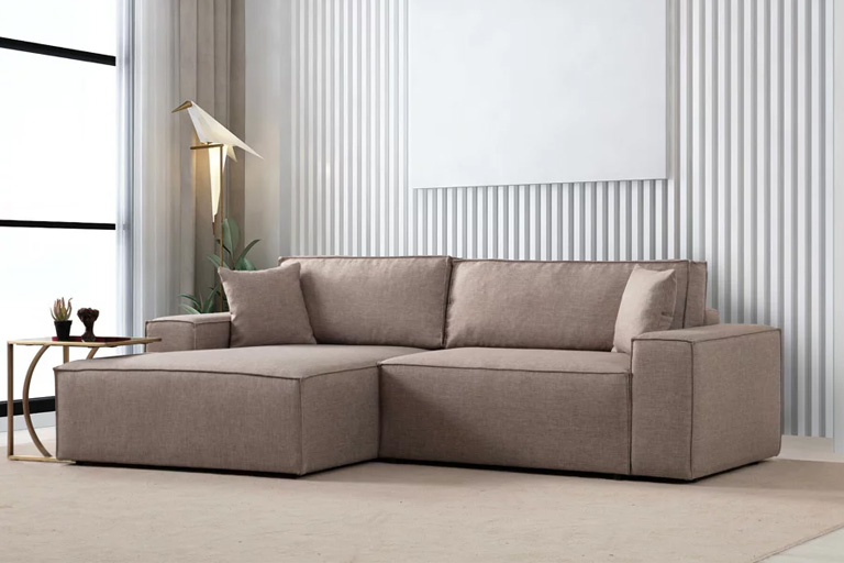 Kreisās puses stūra dīvāns