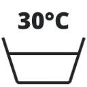 Pārvalks var tikt mazgāts 30°&amp;nbsp;C temperatūrā